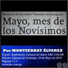 MAYO, MES DE LOS NOVSIMOS - Por MONTSERRAT LVAREZ - Domingo, 26 de Mayo de 2019